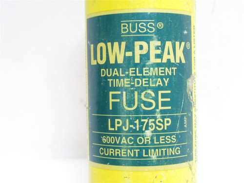 Bussmann LPJ-175SP; Dual Element Time Delay Fuse; 175A; 600VAC
