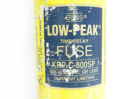 Bussmann KRP-C-800SP; Time Delay; 800A; 600VAC/300VDC; Bolt-On