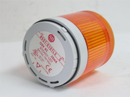 Allen-Bradley 855T-G10TL5; Amber Stacklight; 120V; 20mA