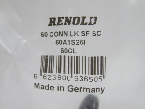 Renold 60A1S26I; Lot-3 60 Roller Chain Connector Link SF SC
