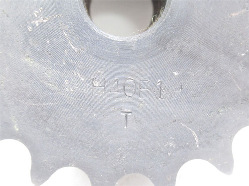 Tsubaki H40B19; Sprocket #40; 19 Teeth; No Key Way; 5/8"ID