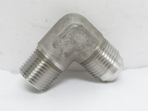 Parker 10 CTX-SS; Hydraulic 90 Deg Elbow SS; 5/8 JIC x 1/2 NPT