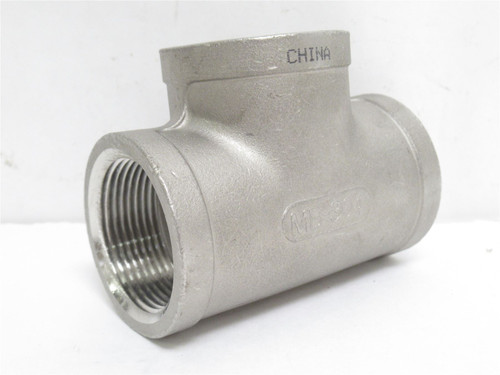 Industry-Std 1LUA3; Pipe Tee Fitting SS-304; 1-1/4NPT; 150PSI