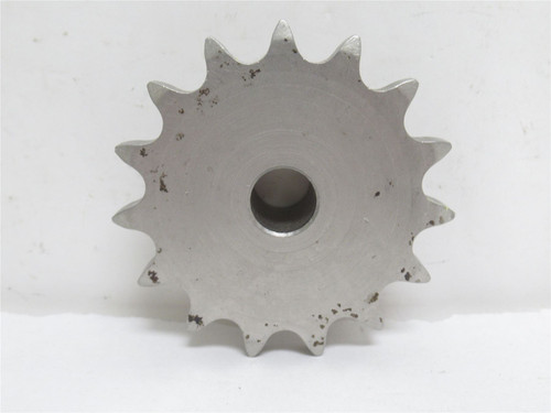 Martin 40B15SS 1/2; SS Sprocket #40; 15T; 1/2" ID; No Keyway