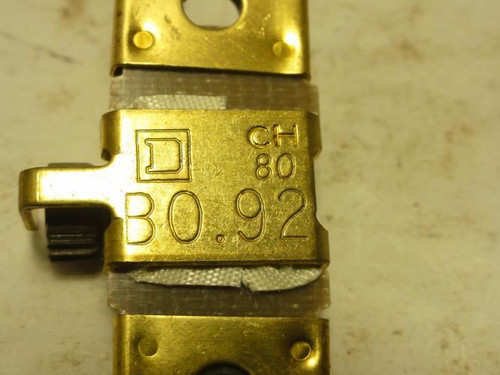Square D B0.92; Overload Thermal Unit; 0.64-0.78A