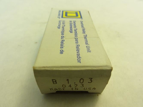 Square D B1.03; Overload Thermal Unit