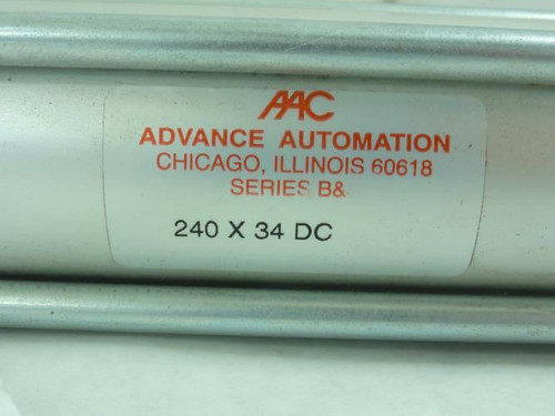 AAC B240X34DC; Air Cylinder; 34mm Bore; 240mm Stroke
