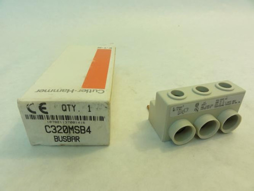 Cutler-Hammer C320MSB4; Terminal Block; 65A; 600VAC