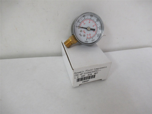 Dynamic Fluid Components CDS-4P-010A; Pressure Gauge 1.5"Face