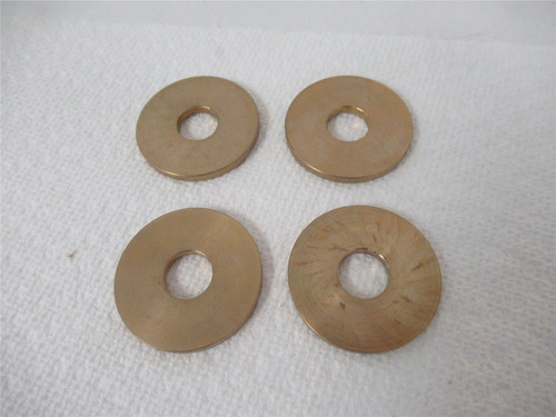 GE Leblanc 1300006114; Lot-4 Brass Washer.50"ID 1.5"OD .125"T