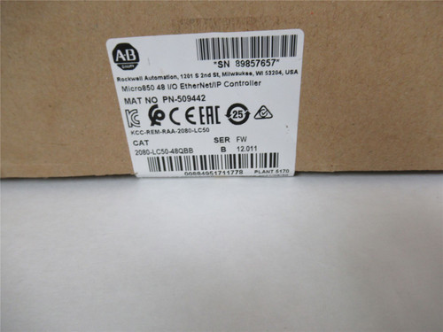 Allen-Bradley 2080-LC50-48QBB; Programmable Controller