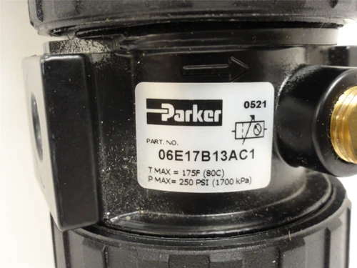 Parker 06E17B13AC1; Air Filter/Regulator; 1/4NPT; 250PSI