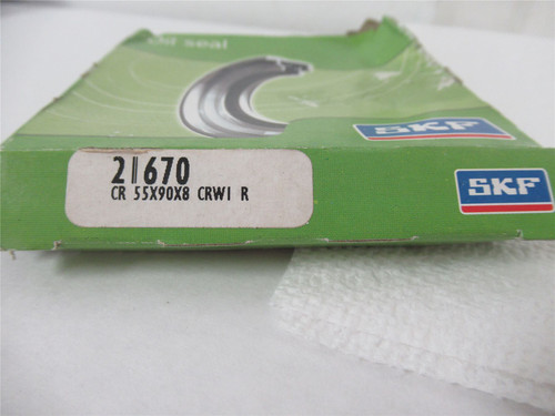 SKF 21670; Oil Seal 55x90x8 CRW1 Design