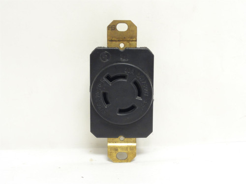 Legrand L2020-R; Single Locking Receptacle; 20A; 347/600VAC