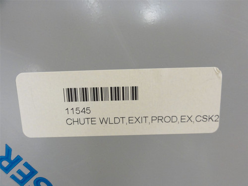 Prime Equipment 11545; Produce Exit Chute; SS; CSK24