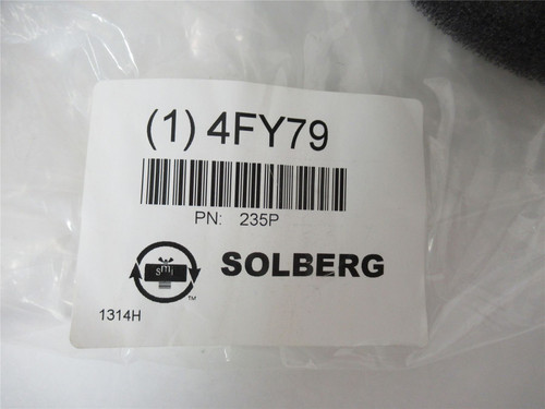 Solberg 4FY79; Filter Element 9.38" Height 4 3/4"ID 7 7/8"OD