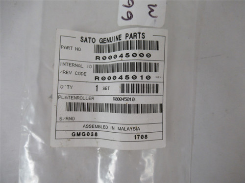 Sato R00045000; Platen Roller (W/Collar)