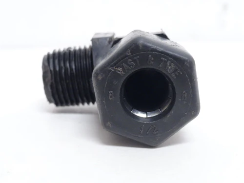 Parker P8ME8; Lot-2; Polypropylene Male Elbow 90Deg; Size 1/2"