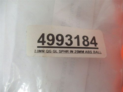 Peco 4993184; Lot-4 2.0 mm QG Sphr 25mm ABS Balls