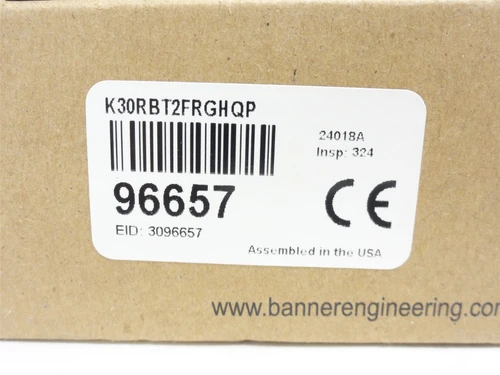 Banner K30RBT2FRGHQP; Illuminated Touch-Button 96657 12-30VDC