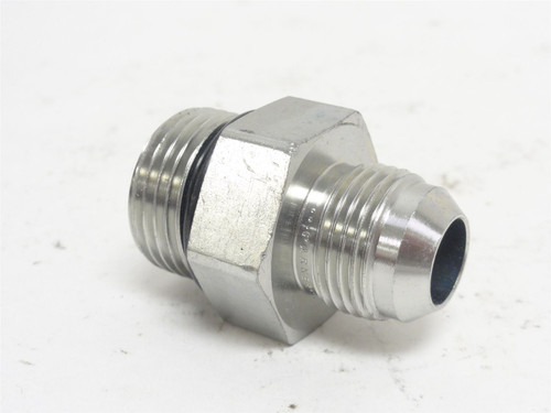 Parker 10-8 F5OX-S; Straight Adaptor; 3/4 BOSS x 5/8 JIC