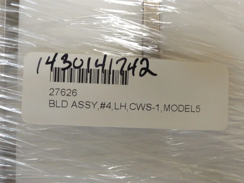 Prime Equipment 27626; Blade Assembly #4; LH; CWS-1; Model-5