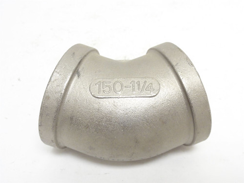 Ind-Std     1LTB8; Lot-2; Pipe Elbows SS 45 Degree 1-1/4" NPT