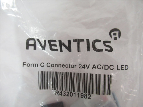 Aventics R432011982; Pneumatic Valve Connector Form C 24V LED