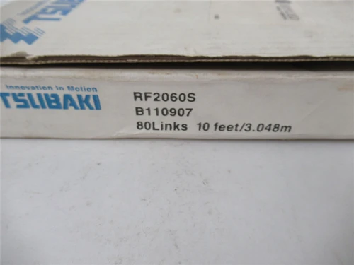 US Tsubaki RF2060S; Roller Chain 10' 80Links 3.048M