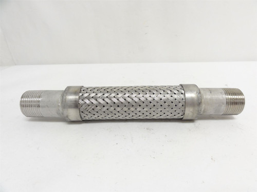 MFG- 91390282; Braided Flex Hose; SS; 1NPT; 10" Long