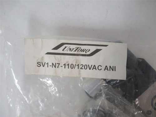 Unitorq SV1-N7-110/120VACANI; Pneumatic Solenoid Valve 120V
