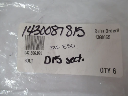 Robert Reiser 042.606.095; Lot-6 Bolts