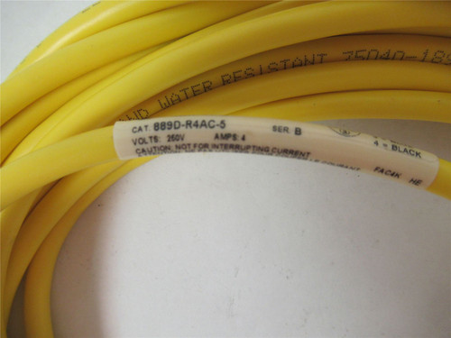 Allen-Bradley 889D-R4HC-5; Cordset Right Angle Female 5M