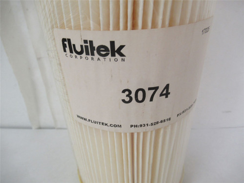Fluitek 3074; WaterFilter 4.5x9.75 Pleated Synthetic