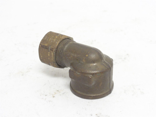 MFG- 8-8 DBZ-B; Brass Compression Elbow; 1/2" Tube x 1/2NPT