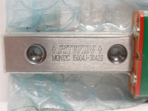 Hiwin MGN12C15004J-30423; Guide Rail With Carriage Assembly