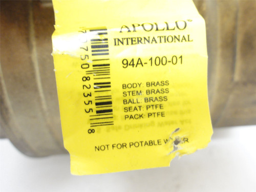 Apollo 94A-100-01; Manual Two-Way Ball Valve 3NPT; 400PSI
