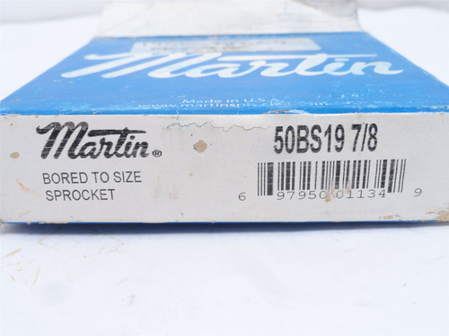 Martin 50BS19-7/8; Sprocket #50; 19 Teeth; 7/8"ID