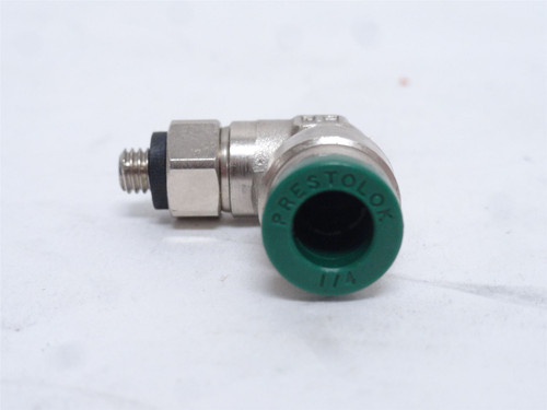 Parker X169PL-4-10X32; Lot-2 Elbows; 1/4"PTC x 10-32 Threads