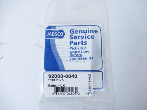 Jabsco 92000-0040; Lot-3 O Ring