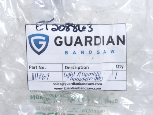Guardian 1111867; LED Light Assy; SS; Frame; 8-1/2" x 8-7/8"
