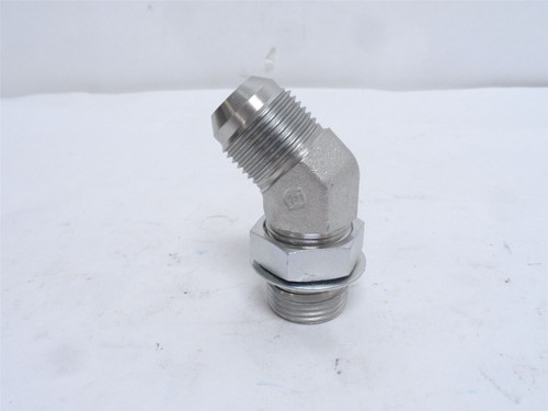 Brennan 6802-12-12-NWO-FG; Elbow 45Deg; 3/4 BOSS x 3/4 JIC
