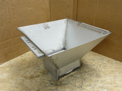 MFG- SFS-10-A43; Dimpled Hopper; SS; 14" x 6-1/2"ID