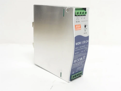Mean-Well WDR-120-24; Power Supply; 200-500VAC In; 24VDC Out