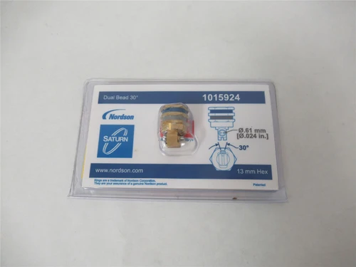 Nordson 1015924;  Nozzle Right Angle Saturn .36MM/30DEG 13MM
