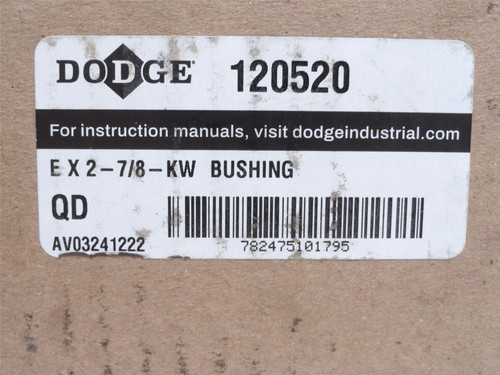 Dodge Ex2-7/8-KW; QD Bushing 120520; 2-7/8"ID x 6" Flange