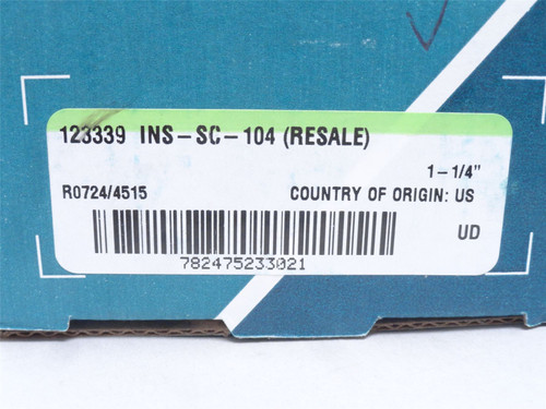 Dodge INS-SC-104; Insert Bearing 123339; 1-1/4" ID x 72mm OD