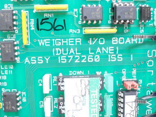 Sort-A-Weigh 1572260-ISS-1; Weigher I/O Board 1A2010A