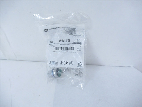Allen-Bradley 800FM-F301; Pushbutton Momentary  22mm Green