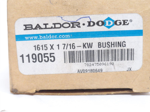 Dodge 1615 X 1 7/16-KW; Taper-Lock Bushing 119055; 1-7/16"ID